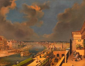 Bau der Ferdinandsbrucke uber den Donaukanal by Franz Maleck Von Werthenfels Oil Painting