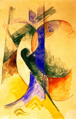 Abstract Composition by Franz Marc - Oil Painting Reproduction