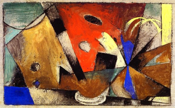 Main Product Photo of Abstract Composition Painting by Franz Marc