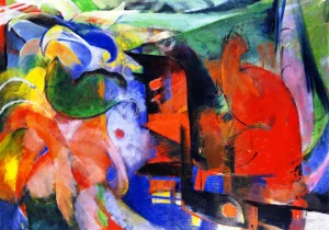 Abstract Forms II by Franz Marc - Oil Painting Reproduction