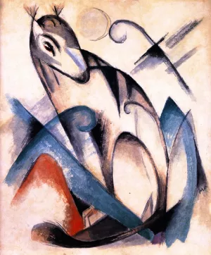Antilope by Franz Marc - Oil Painting Reproduction