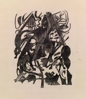 Birth of the Wolves by Franz Marc Oil Painting