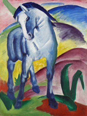 Blue Horse I by Franz Marc Oil Painting