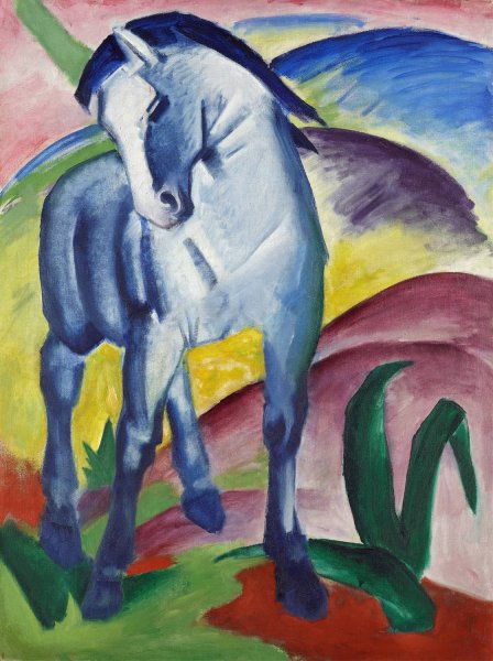 Main Product Photo of Blue Horse I  Painting by Franz Marc