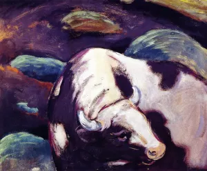 Bull II by Franz Marc Oil Painting