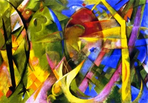 Cheerful Forms painting by Franz Marc
