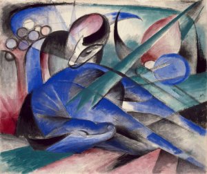 Dreaming Horse by Franz Marc Oil Painting