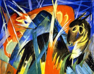 Fabulous Beast II by Franz Marc Oil Painting