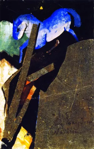 From King Jussuff's Nights by Franz Marc Oil Painting