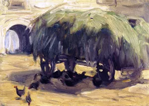 Hay Wagon by Franz Marc - Oil Painting Reproduction