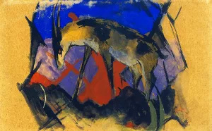 Ibex by Franz Marc Oil Painting