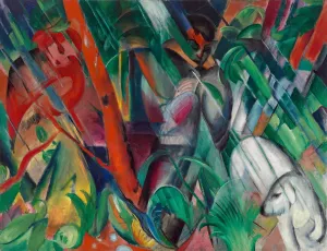 In the Rain by Franz Marc Oil Painting
