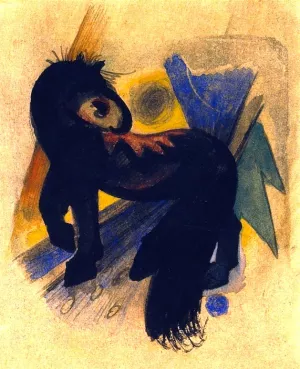 King Abegail's Toy Horse Oil painting by Franz Marc
