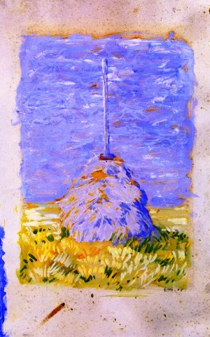 Little Reed Stack Near Brunnenbach Oil painting by Franz Marc