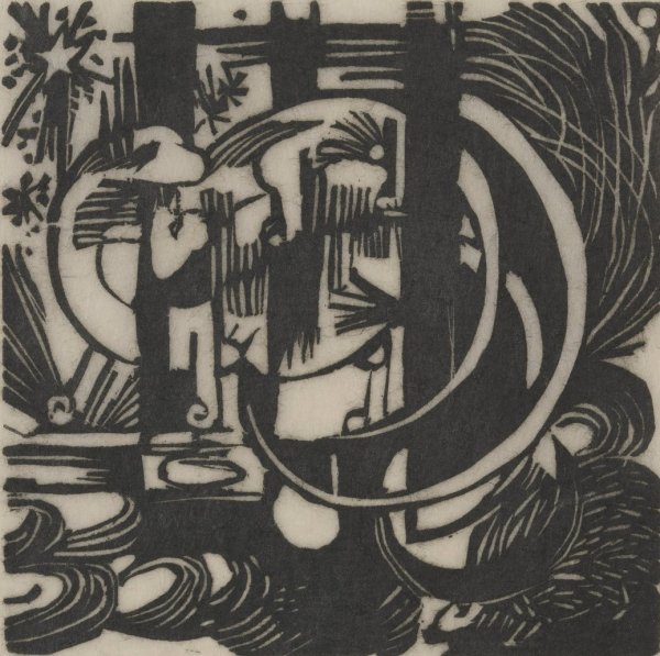Main Product Photo of Lizards  Painting by Franz Marc