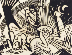 Reconciliation by Franz Marc Oil Painting