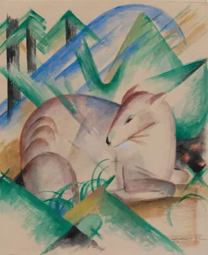 Red Deer by Franz Marc Oil Painting