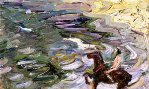 Rider by the Sea by Franz Marc Oil Painting