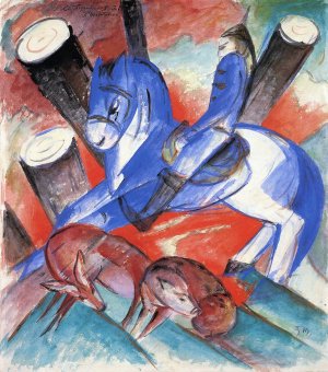 Saint Julian l'Hospitalier by Franz Marc Oil Painting