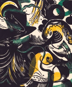 Schopfungsgeschichte II by Franz Marc Oil Painting
