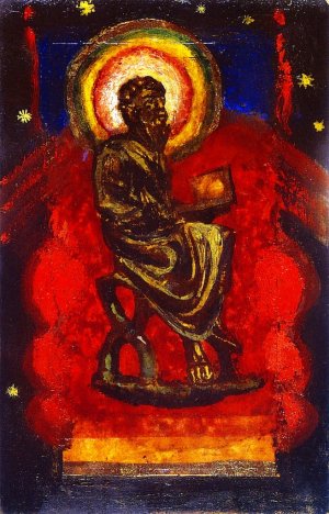 Seated Saint by Franz Marc Oil Painting