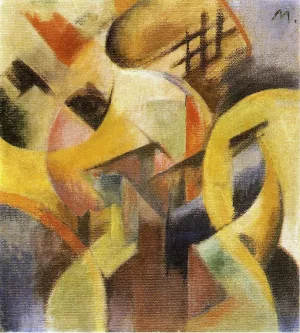 Small Composition I by Franz Marc Oil Painting