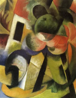Small Composition II by Franz Marc Oil Painting