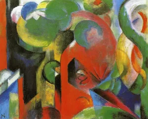 Small Composition III by Franz Marc - Oil Painting Reproduction