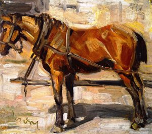 Small Study of a Horse I by Franz Marc Oil Painting