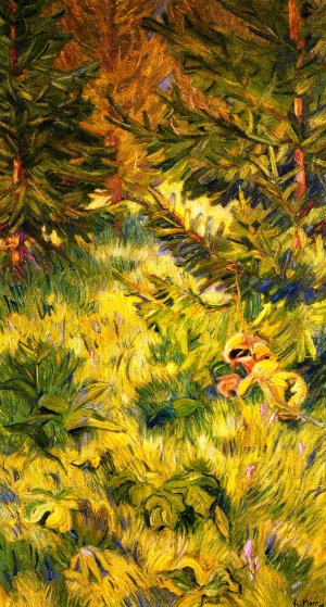 Study in Green by Franz Marc Oil Painting