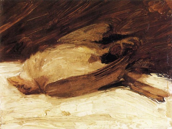 Main Product Photo of The Dead Sparrow Painting by Franz Marc