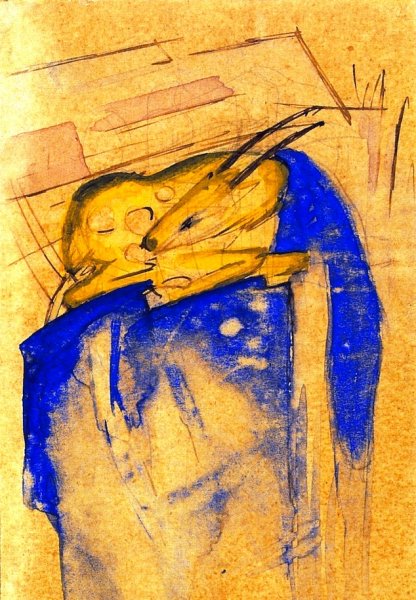 Main Product Photo of The Dream Rock Painting by Franz Marc
