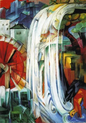 The Enchanted Mill by Franz Marc - Oil Painting Reproduction