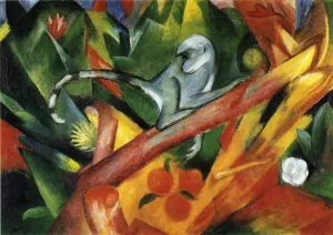 The Monkey painting by Franz Marc