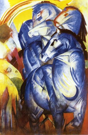 The Tower of Blue Horses by Franz Marc Oil Painting