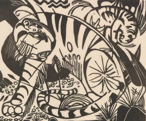 Tiger by Franz Marc Oil Painting