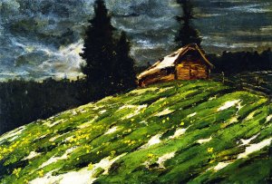 View from the Staffelalm by Franz Marc Oil Painting