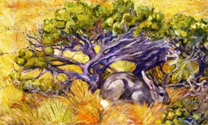Wild Rabbit by Franz Marc - Oil Painting Reproduction