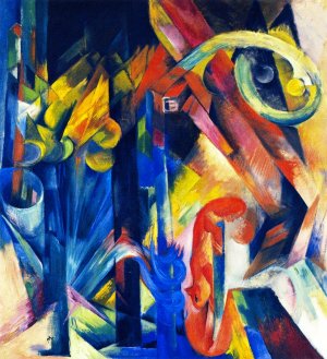 Wood with Squirrel by Franz Marc Oil Painting