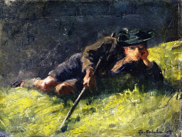 Young Herdsman by Franz Marc - Hand-Painted Oil Painting Reproduction