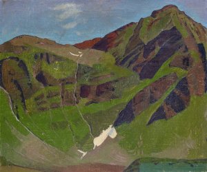 Mountain Motif Oil painting by Franz Marent