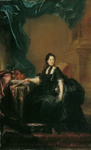 Kaiserin Maria Theresia in Witwentracht Oil painting by Franz Messmer