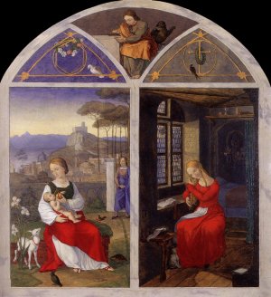 Shulamit and Mary Oil painting by Franz Pforr