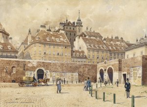 Blick auf Wien vom Rotenthurmtor by Franz Poledne Oil Painting