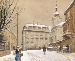 Dobling by Franz Poledne Oil Painting