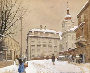 Dobling by Franz Poledne Oil Painting