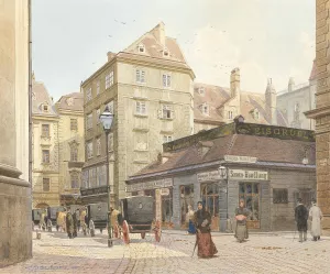 Eisgrubl, Vienna by Franz Poledne Oil Painting