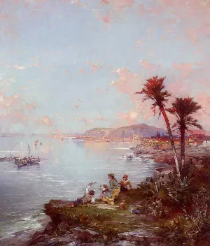 Monaco painting by Franz Richard Unterberger