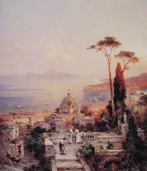The View From the Balcony painting by Franz Richard Unterberger