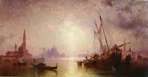 Venise - Vue De S. George by Franz Richard Unterberger Oil Painting
